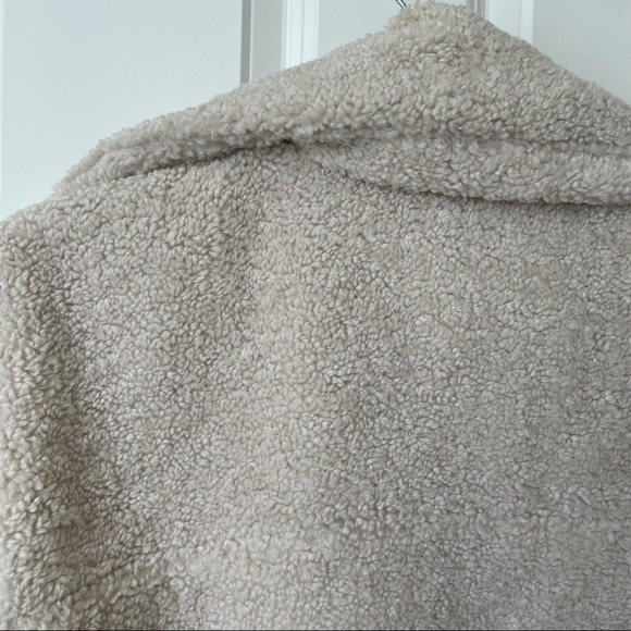 H&M Sherpa teddy coat cream size xs - Picture 8 of 9